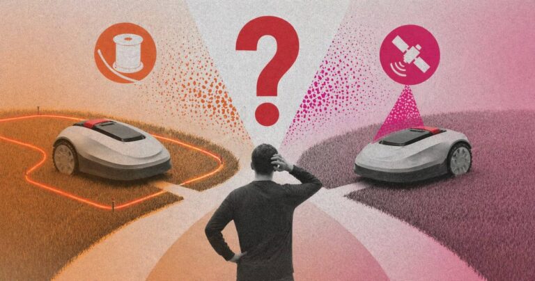 Robot tondeuse avec ou sans fil