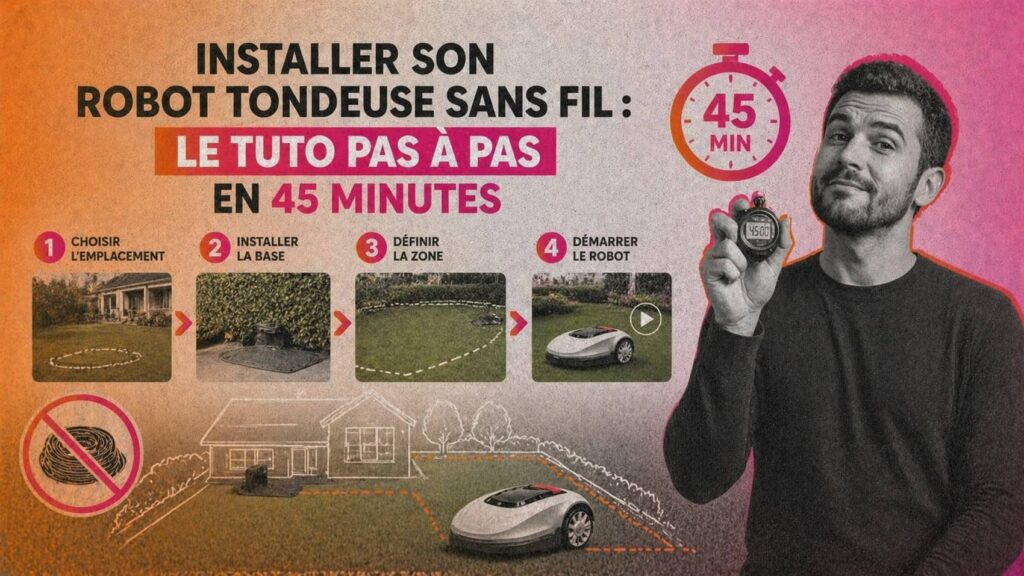 Installer robot tondeuse tuto pas à pas