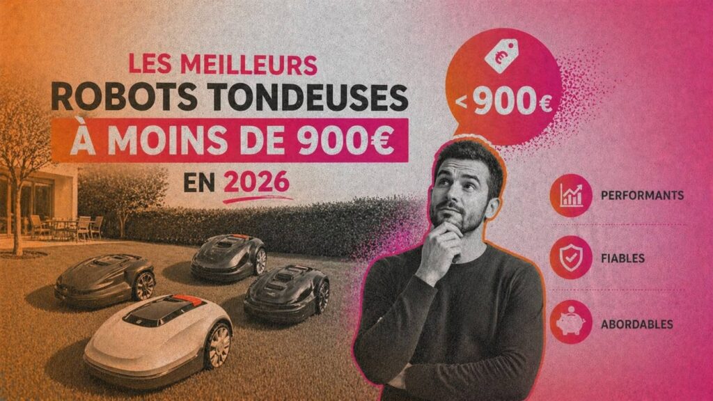 Meilleurs robots tondeuses moins 900 euros
