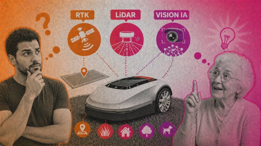 Rtk Lidar Vision IA - Technologie robot tondeuse
