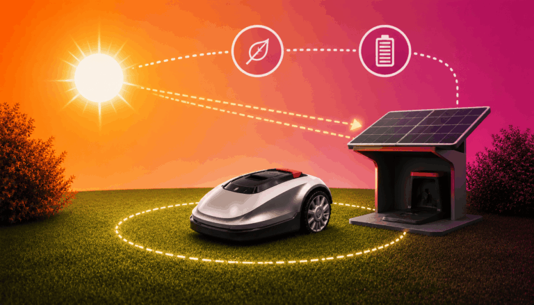 Robot tondeuse solaire
